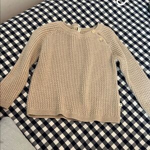 Pippin boutique Cozy Beige Knit Sweater